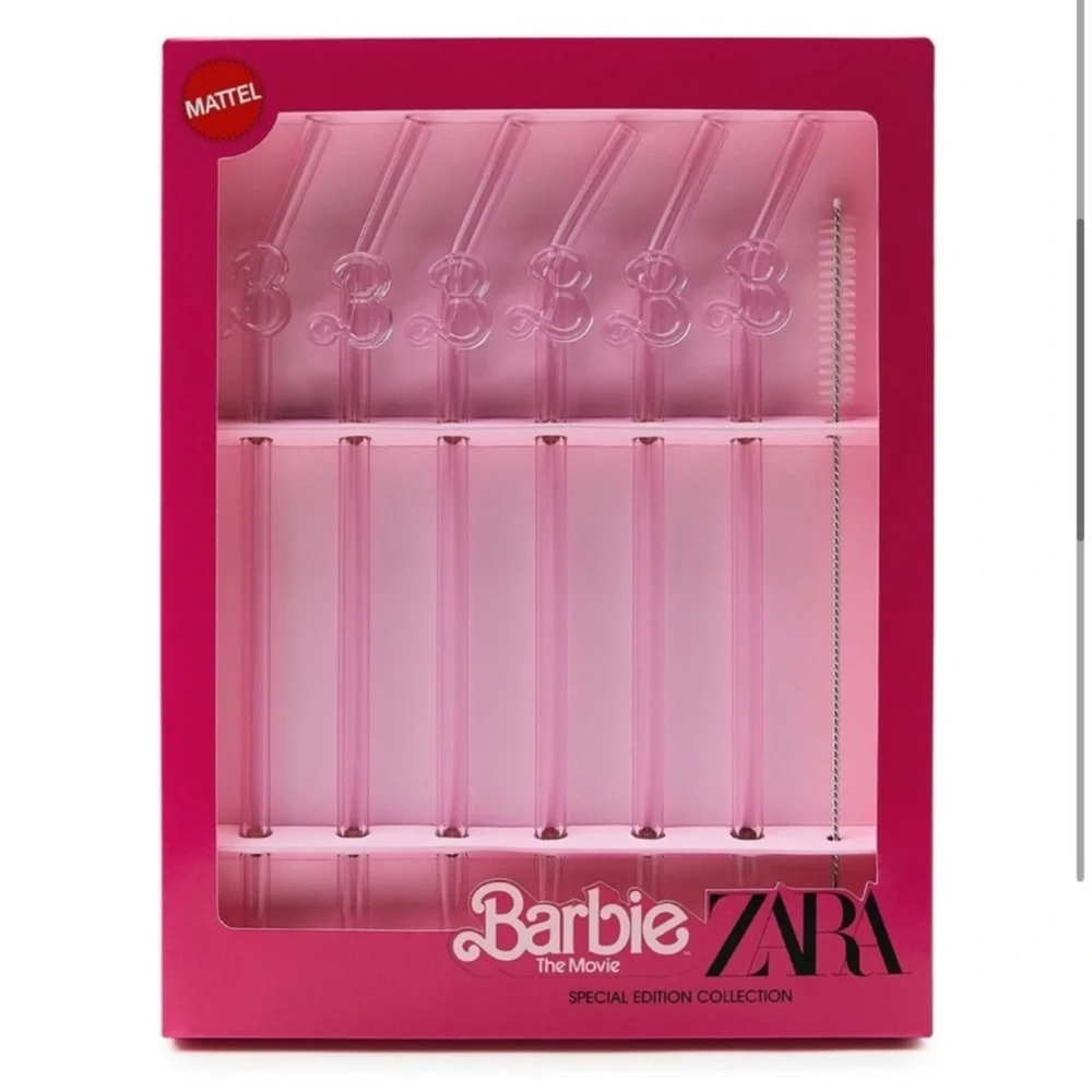 Zara- Barbie The Movie SET OF 6 STRAWS